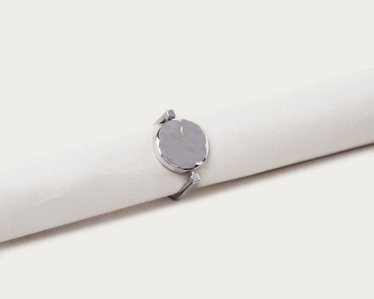 خاتم القمر فضي