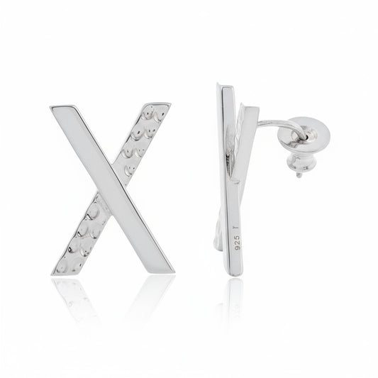 حلق اكس فضي